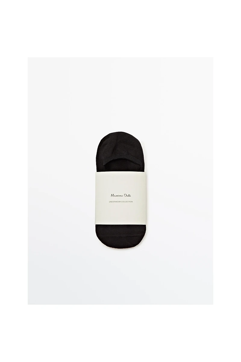 Pack of 3 pairs no-show cotton blend socks