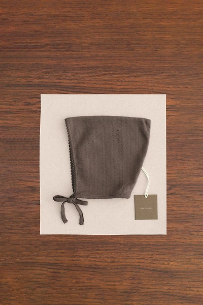 ZARA TIMELESS - BONNET EN MAILLE POINTELLE