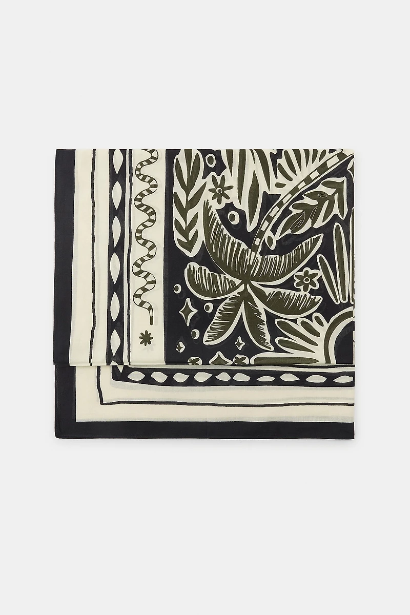 FOULARD À IMPRIMÉ EN COTON