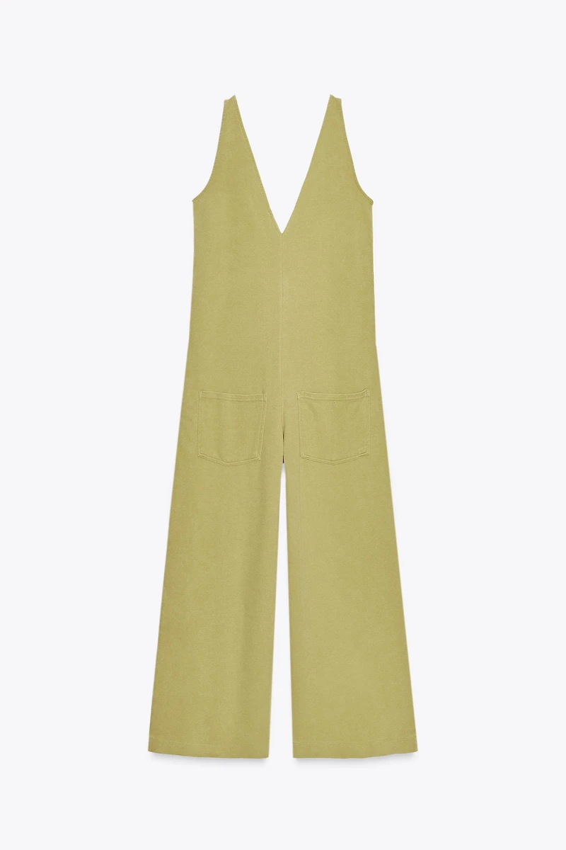 WASHED INTERLOCK JUMPSUIT