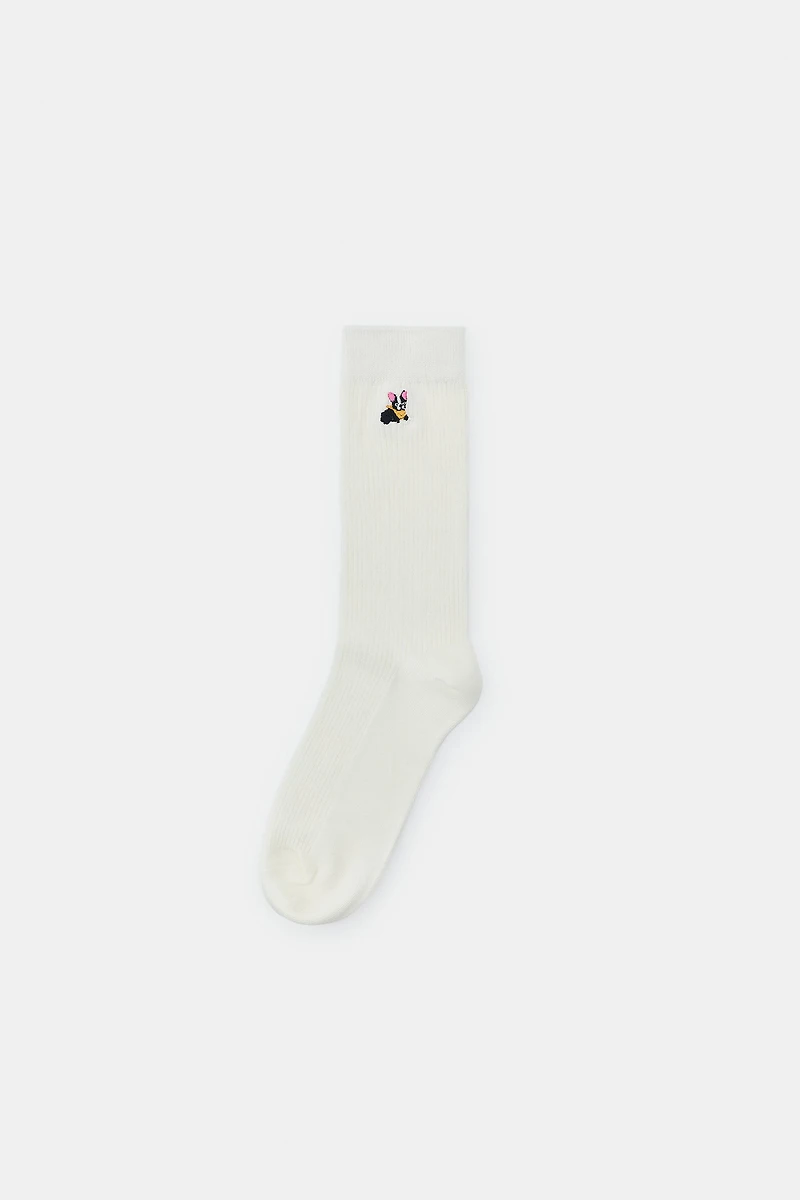 BULLDOG MICRO RIBBED COTTON SOCKS