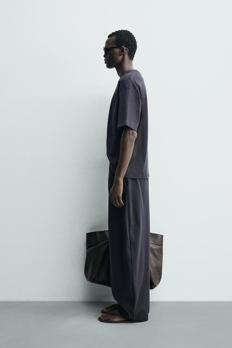 PANTALON JOGGER COUPE BALLON STRUCTURE CÔTELÉE