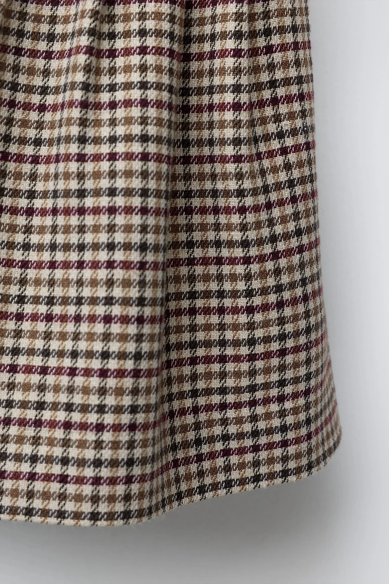 JUPE À CARREAUX