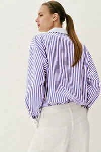 STRIPED POPLIN SHIRT