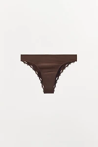SATIN EFFECT LACE PANTIES