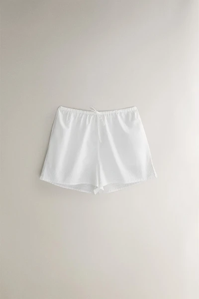 SHORT COTON BRODERIES