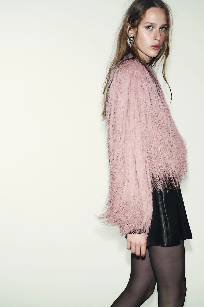 FRINGED BOMBER JACKET