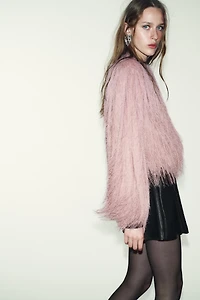 FRINGED BOMBER JACKET