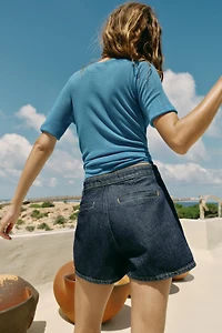 Z1975 WRAP DENIM SKORT WITH BUCKLE