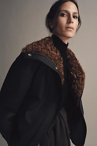 ZW COLLECTION FLEECE BOMBER JACKET