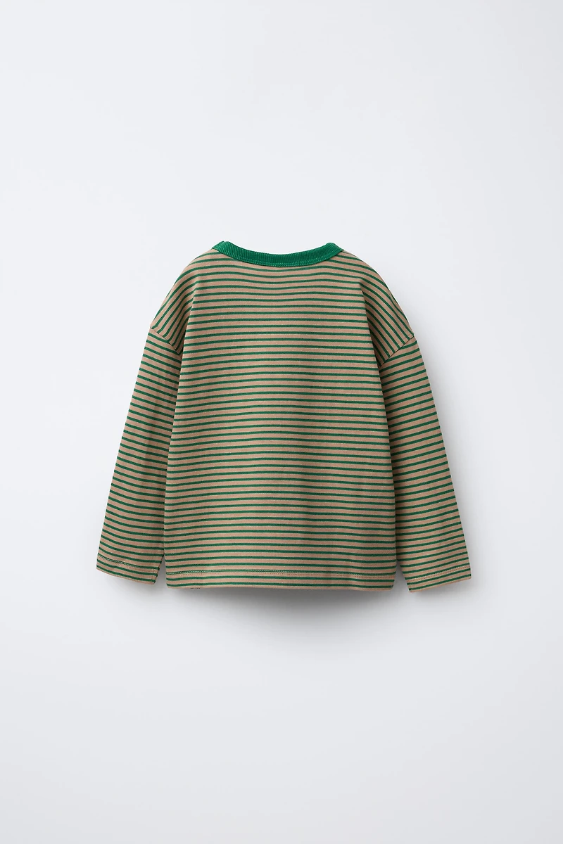 HEAVY WEIGHT STRIPED T-SHIRT