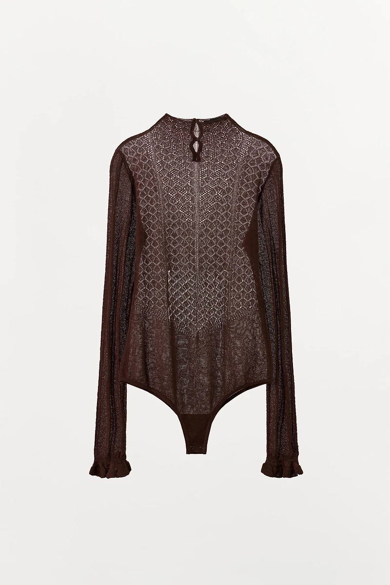 COMBINATION KNIT BODYSUIT