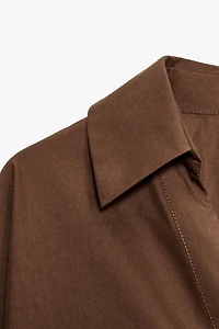 WIDE SLEEVE POPLIN SHIRT