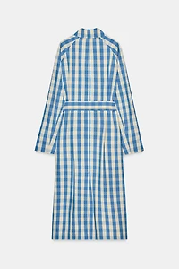 GINGHAM TRENCH COAT