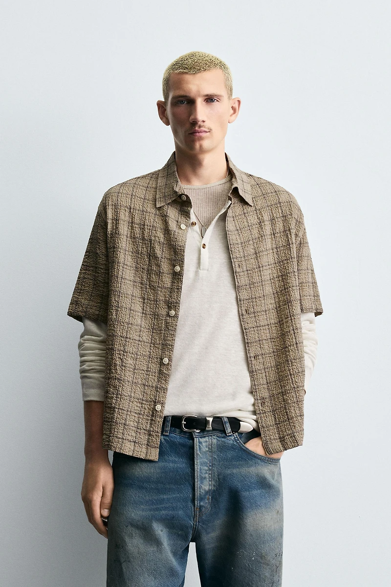TEXTURED STRUCTURE SHIRT