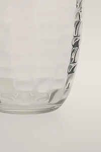 RAISED SQUARE-EFFECT TUMBLER