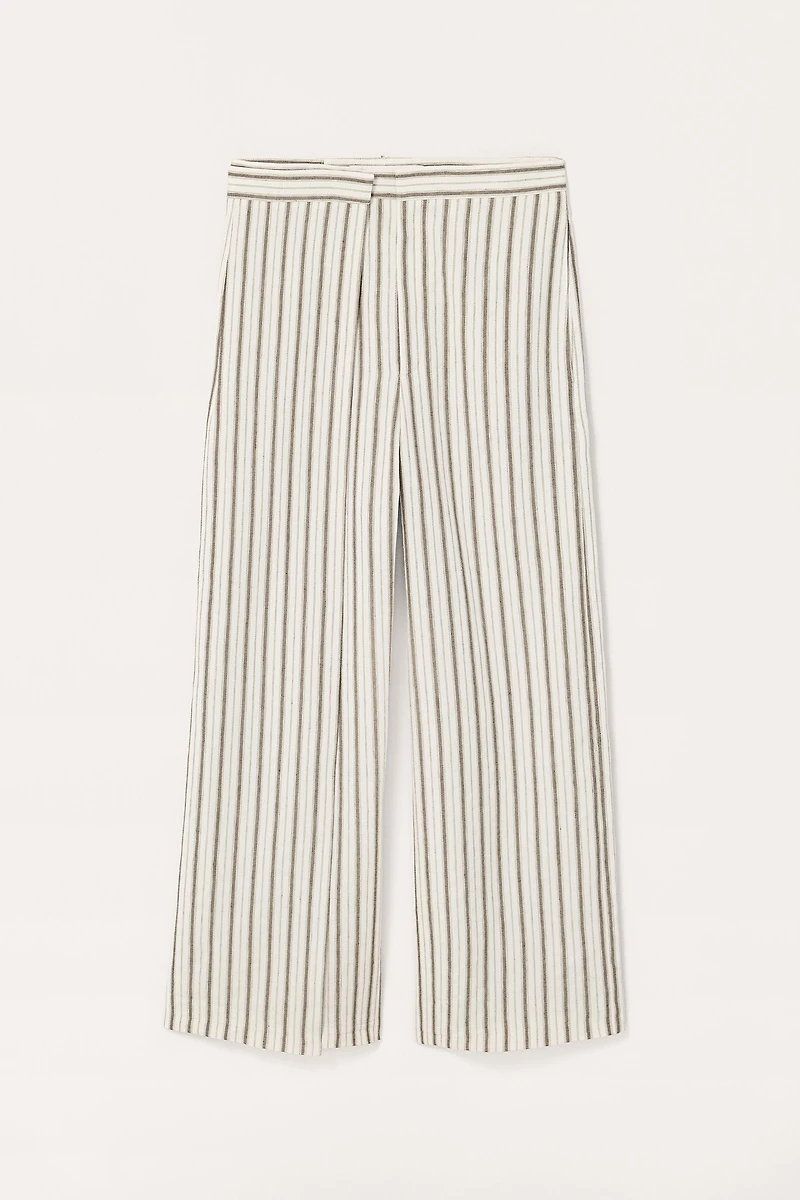 LIMITED EDITION STRIPED LINEN PANTS