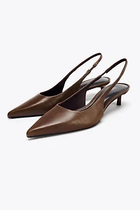 CHAUSSURES KITTEN EN CUIR