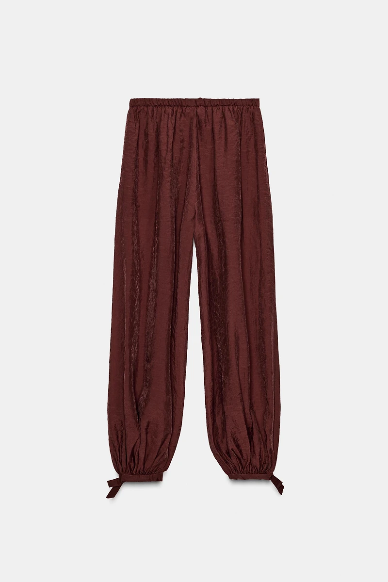 ZW COLLECTION TIE WAIST BALLOON PANTS