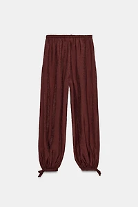 ZW COLLECTION TIE WAIST BALLOON PANTS