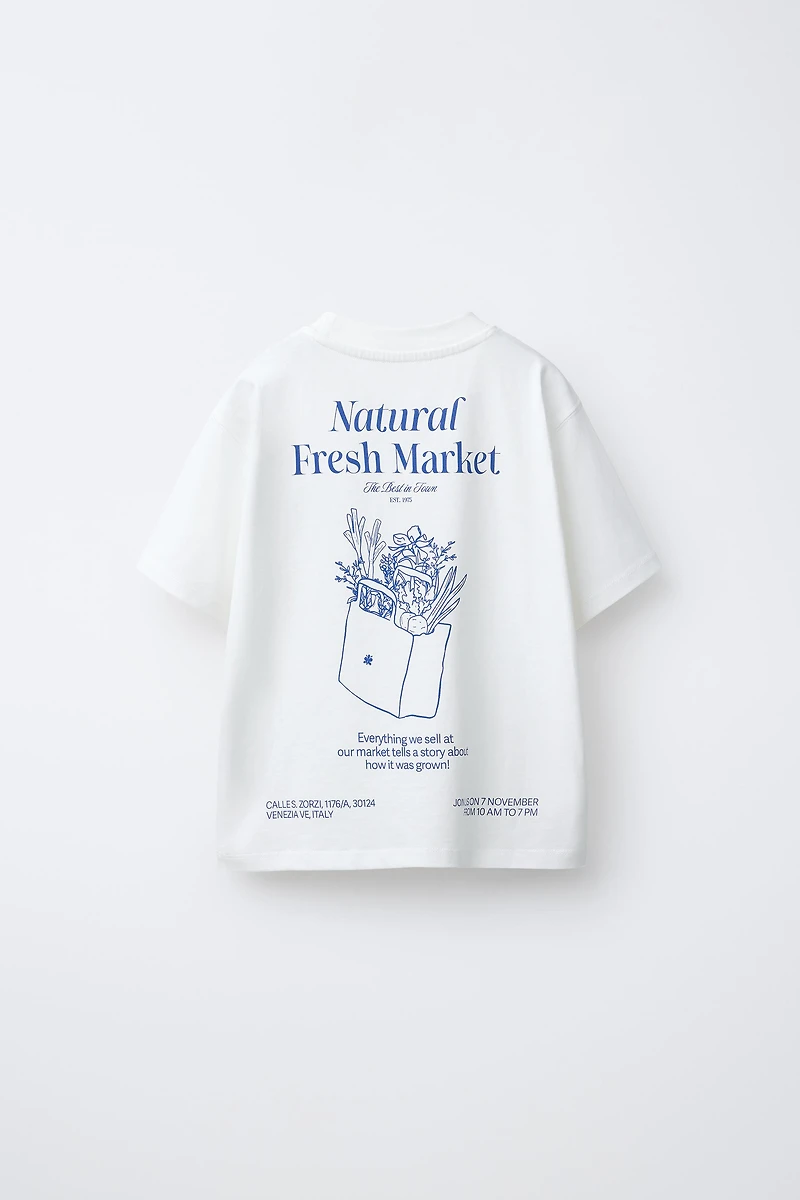 T-SHIRT BRODÉ ET INSCRIPTION
