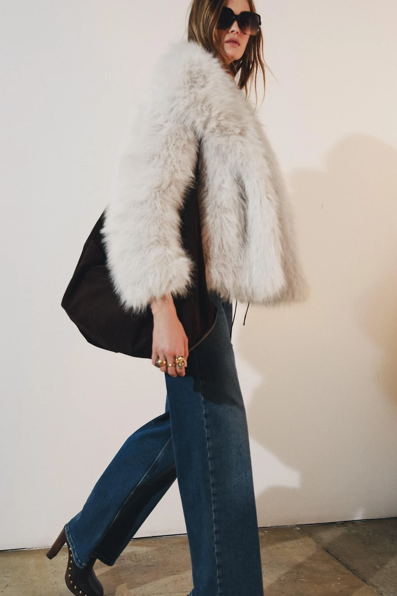 ZW COLLECTION FAUX FUR JACKET