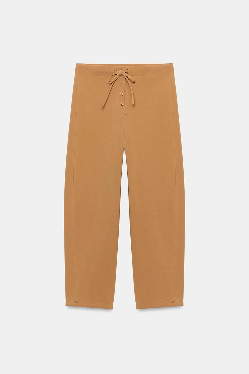 INTERLOCK TAPERED PANTS