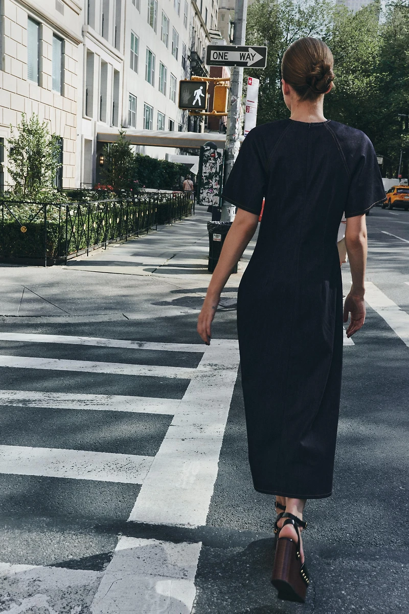 ROBE LONGUE EN DENIM ZW COLLECTION
