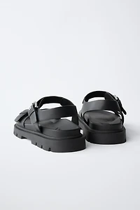 BUCKLED SANDALS