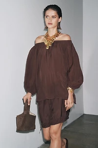 ZW COLLECTION OFF-THE-SHOULDER TOP