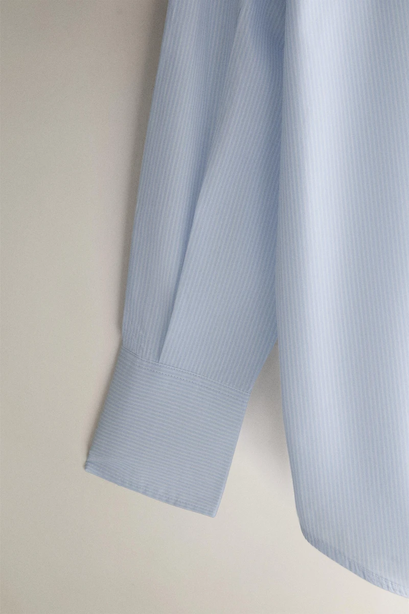 STRIPED SHIRT WITH COLLAR
