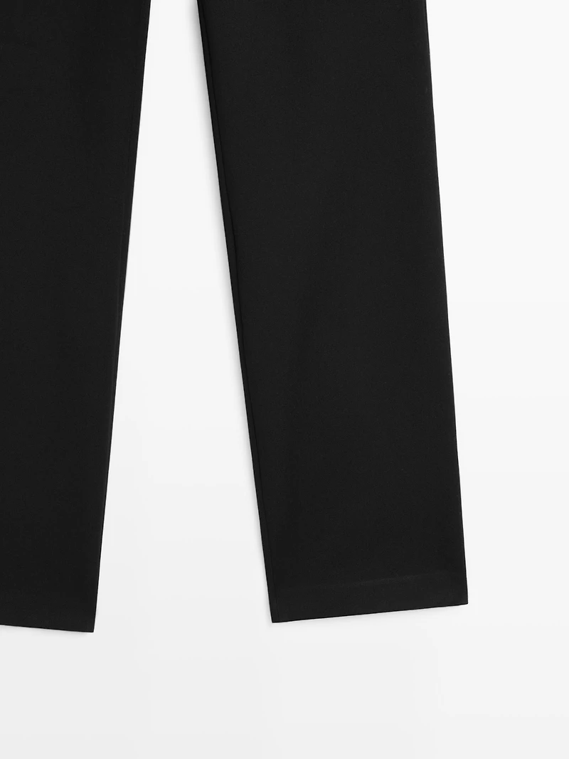 Straight-leg technical trousers