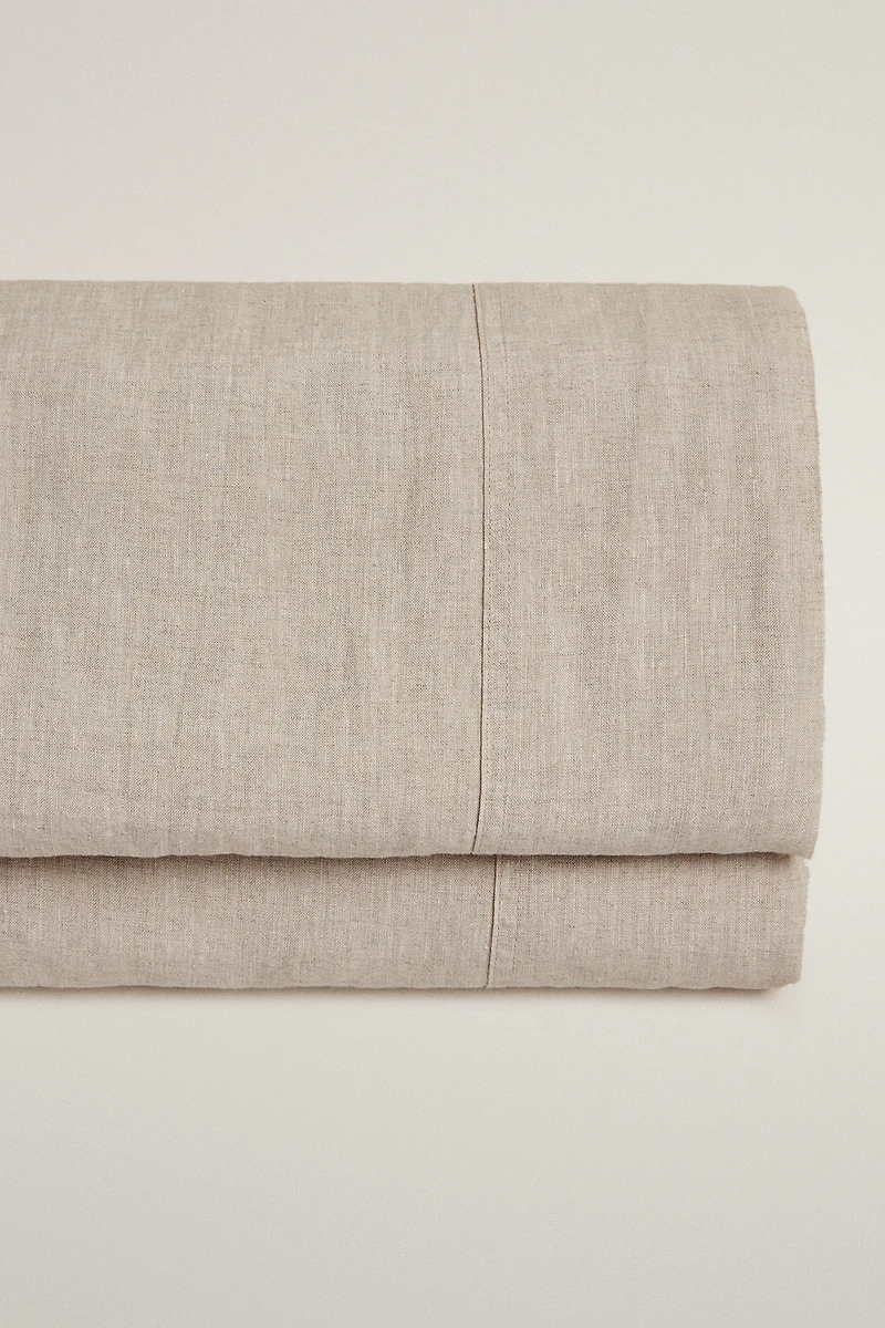 WASHED LINEN FLAT SHEET (160 GSM)