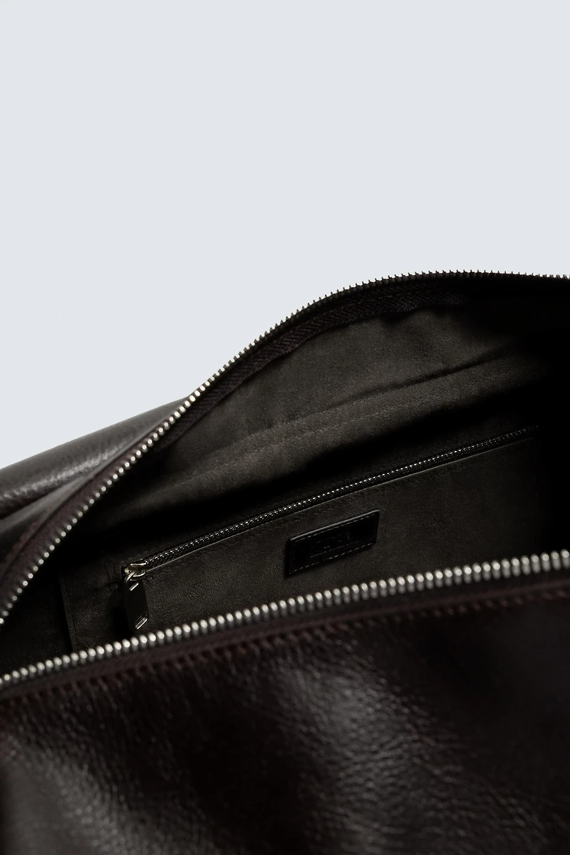 XL LEATHER CROSSBODY BAG