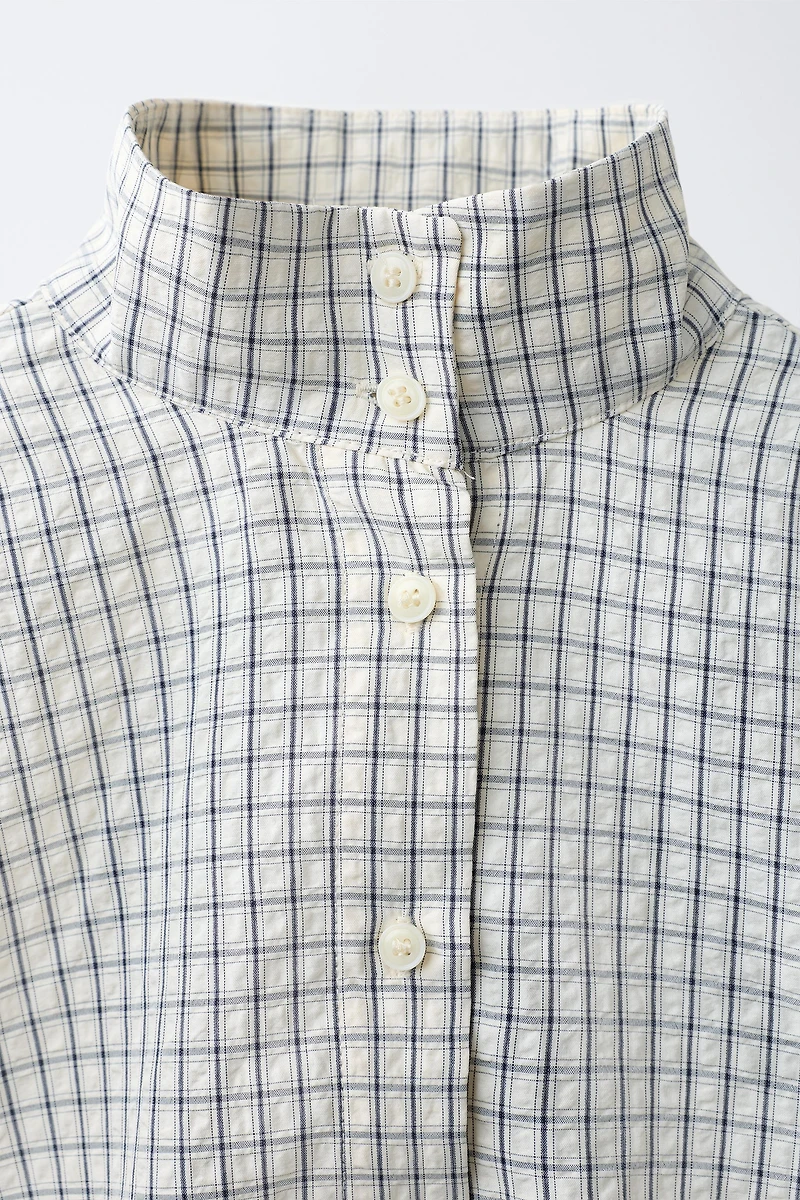 PLAID BALLOON SHIRT