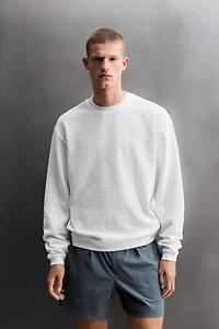 SWEAT CREWNECK WAFFLE TRAINING