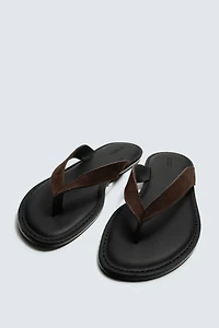 LEATHER STRAP SANDALS