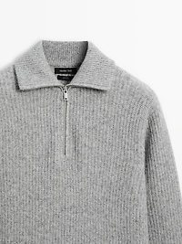 Pull à col camionneur 100 % laine
