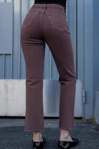 TRF HIGH-WAISTED CROPPED FLARE JEANS