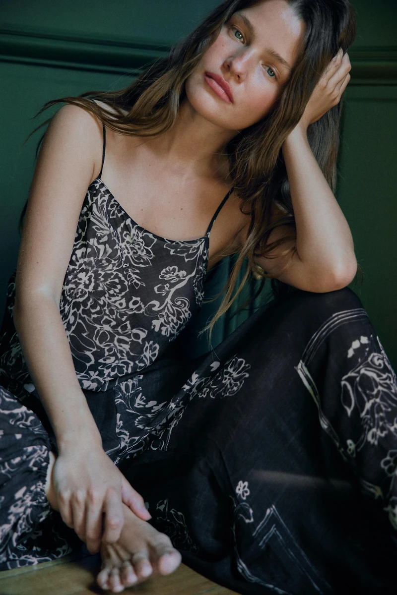 PRINTED BALLOON PANTS