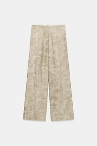 ZW COLLECTION JACQUARD WIDE LEG PANTS