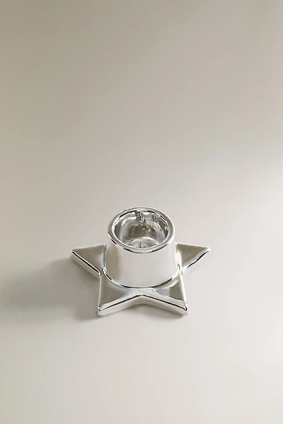 CHRISTMAS STAR MINI PORCELAIN TEALIGHT HOLDER