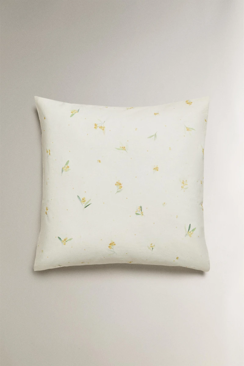 LINEN AND COTTON MIMOSA PILLOWCASE