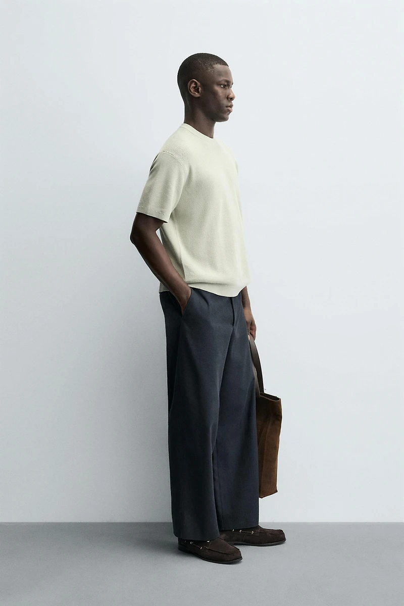 PURL KNIT T-SHIRT