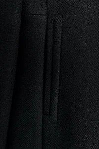 DOUBLE-BREASTED WOOL COAT