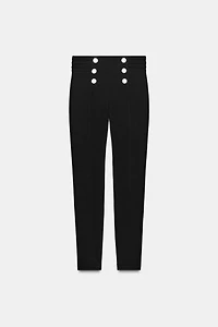 JEWEL BUTTON LEGGINGS