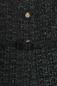 METALLIC THREAD BELTED TEXTURED VEST