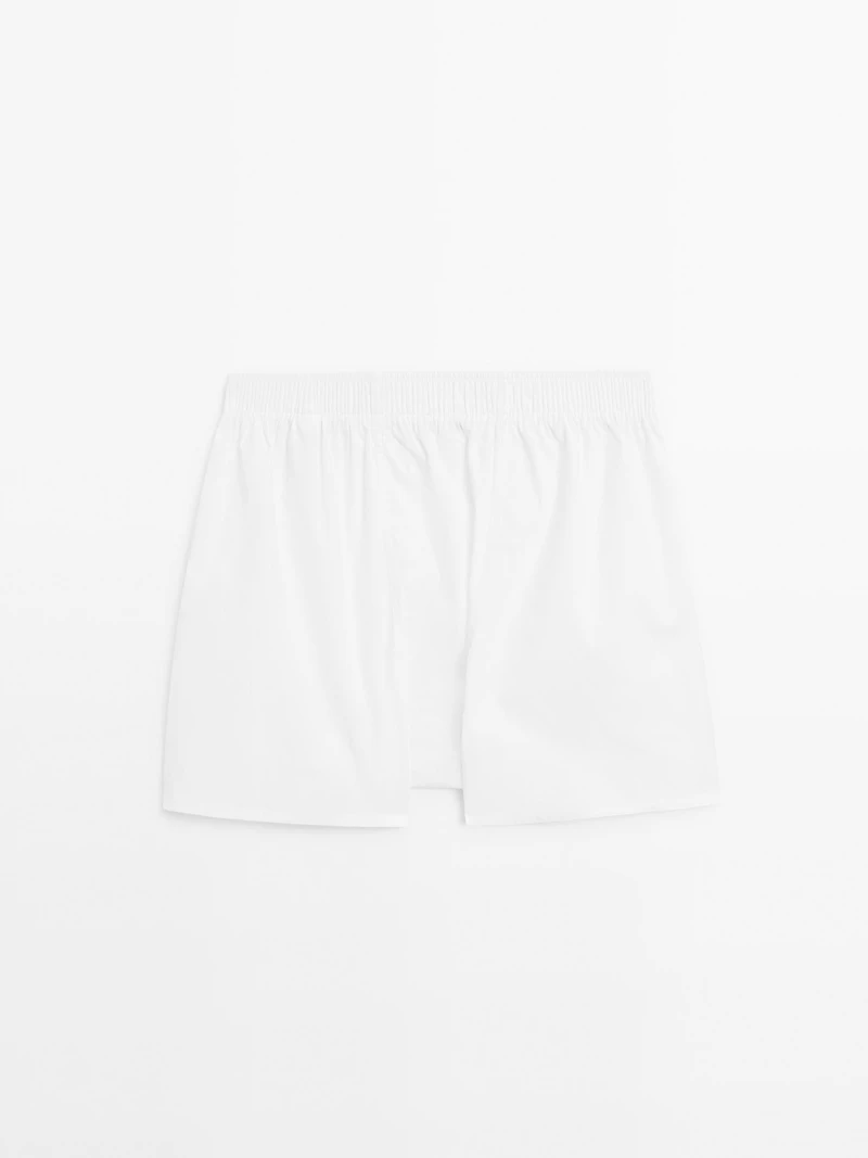 Plain 100% cotton boxers