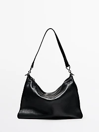 Grand sac compartimenté en cuir nappa
