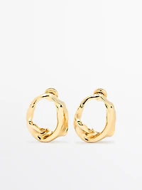 Boucles d'oreilles irrégulières